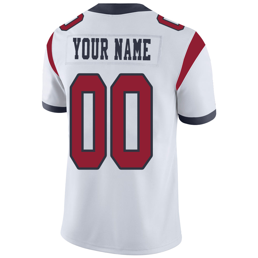 Custom H.Texans Stitched American Football Jerseys Personalize Birthday Gifts White Jersey