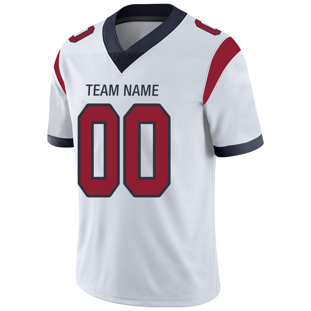 Custom H.Texans Stitched American Football Jerseys Personalize Birthday Gifts White Jersey