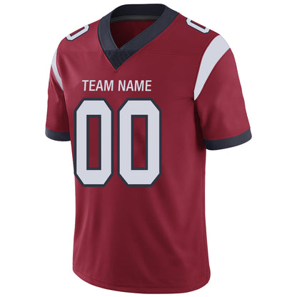 Custom H.Texans Stitched American Football Jerseys Personalize Birthday Gifts Red Jersey