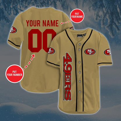 Personalized Football San Francisco 49ers Baseball Jersey, Hot Summer Fashion, Baseball Jersey New Shirt For The Fans