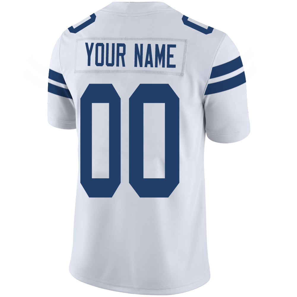 Custom IN.Colts Stitched American Football Jerseys Personalize Birthday Gifts White Jersey