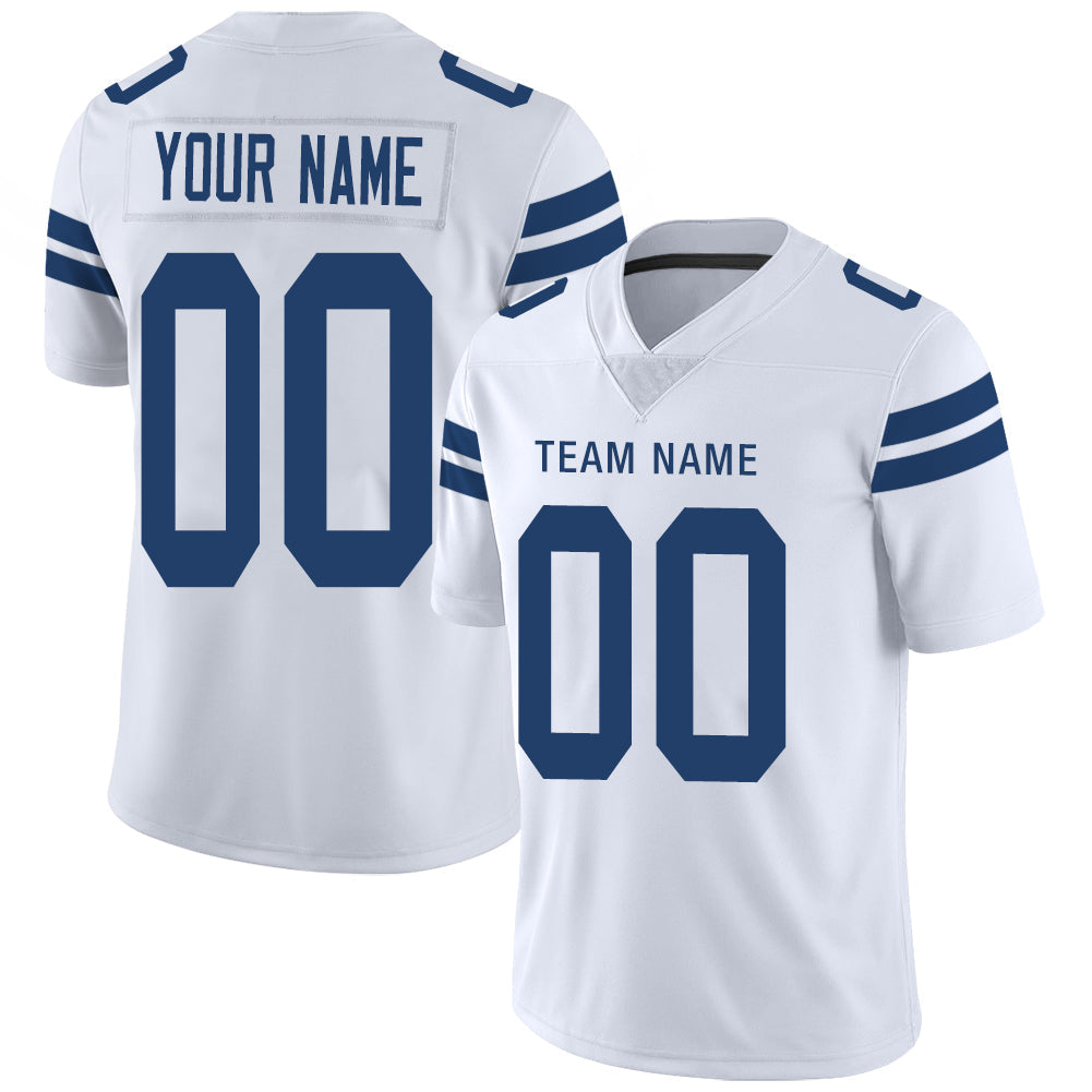 Custom IN.Colts Stitched American Football Jerseys Personalize Birthday Gifts White Jersey