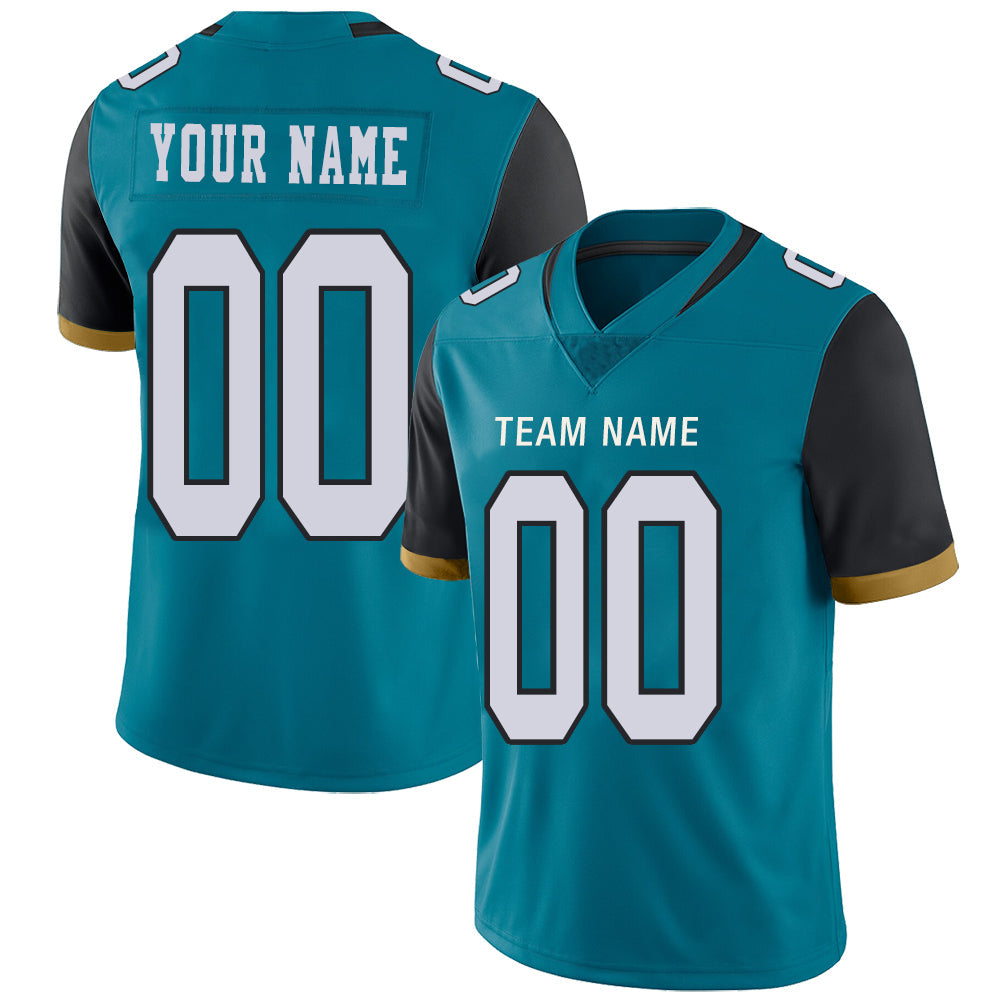 Custom J.Jaguars Stitched American Football Jerseys Personalize Birthday Gifts Teal Jersey