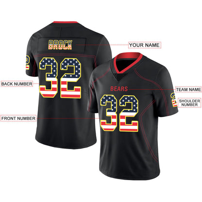 Custom  Kansas CityChiefs Stitched American Football Jerseys Personalize Birthday Gifts Black Jersey