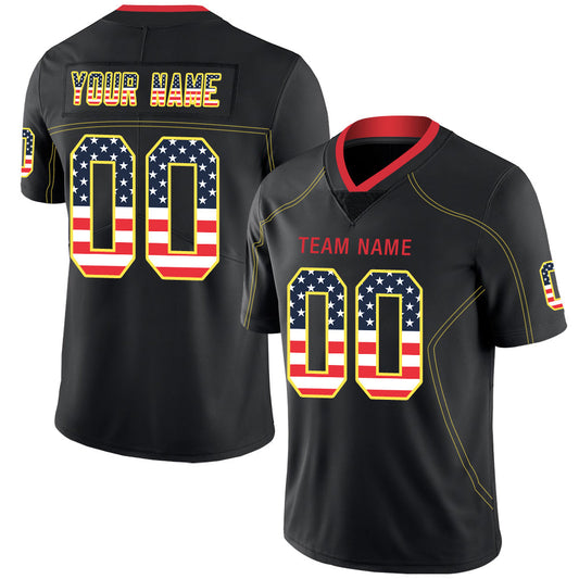 Custom  Kansas CityChiefs Stitched American Football Jerseys Personalize Birthday Gifts Black Jersey