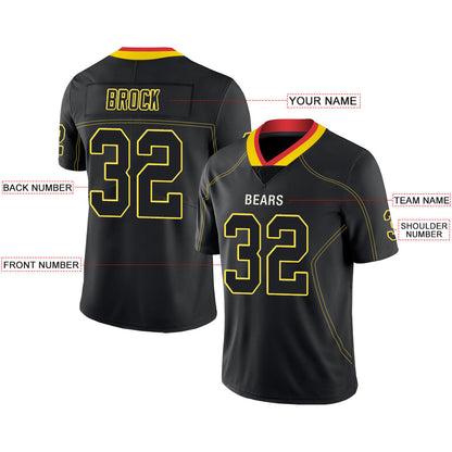 Custom  Kansas CityChiefs Stitched American Football Jerseys Personalize Birthday Gifts Black Jersey