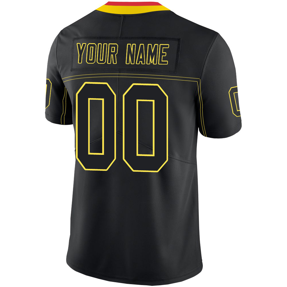 Custom  Kansas CityChiefs Stitched American Football Jerseys Personalize Birthday Gifts Black Jersey