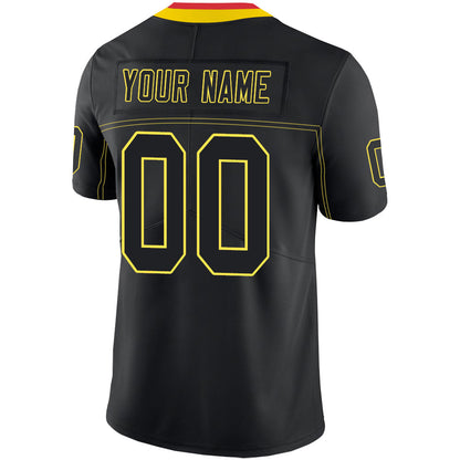 Custom  Kansas CityChiefs Stitched American Football Jerseys Personalize Birthday Gifts Black Jersey