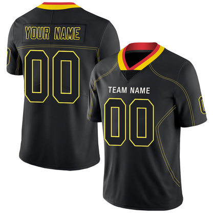 Custom  Kansas CityChiefs Stitched American Football Jerseys Personalize Birthday Gifts Black Jersey