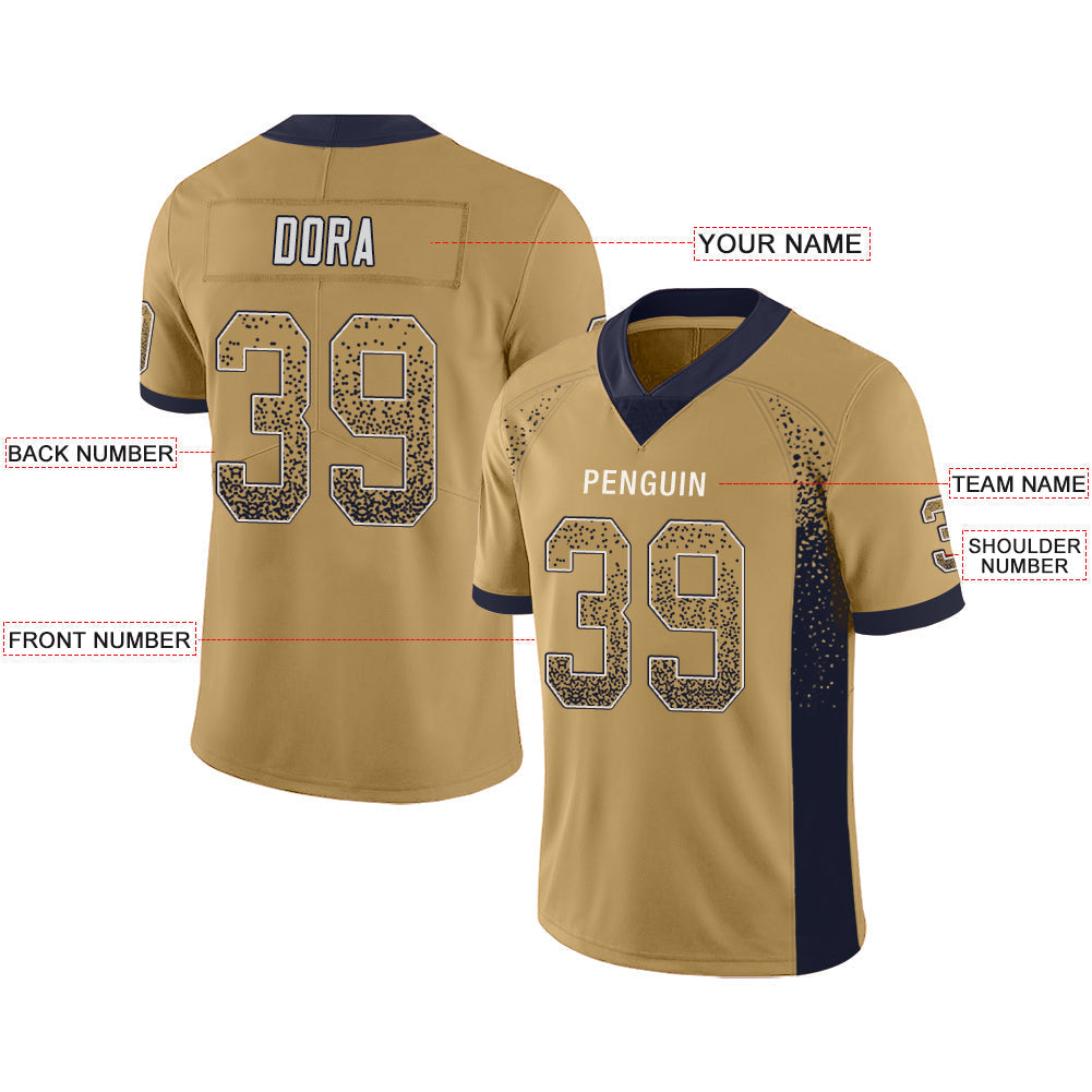 Custom LA.Chargers Stitched American Football Jerseys Personalize Birthday Gifts Gold Jersey