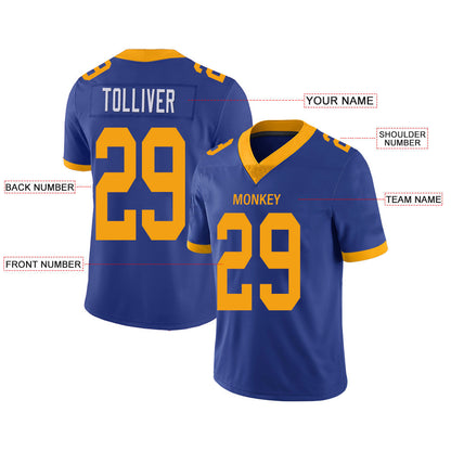 Custom LA.Chargers Stitched American Football Jerseys Personalize Birthday Gifts Powder Blue Jersey