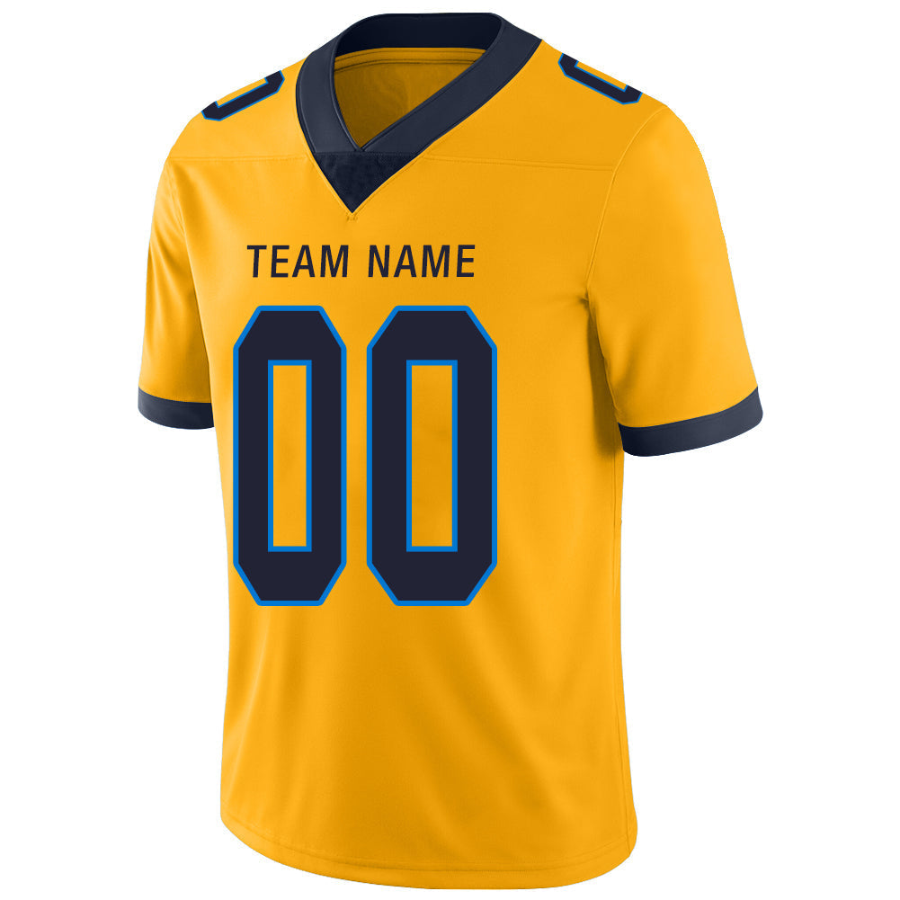 Custom LA.Chargers Stitched American Football Jerseys Personalize Birthday Gifts Gold Jersey