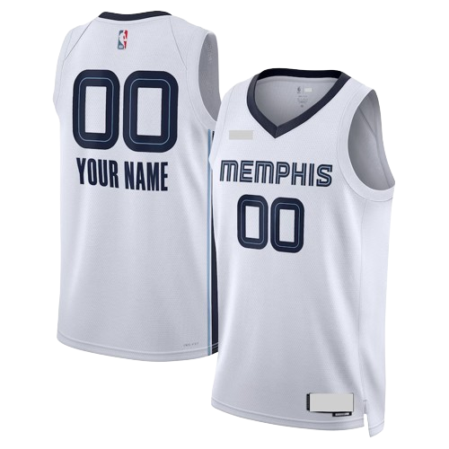 Memphis Grizzlies White Team Jersey