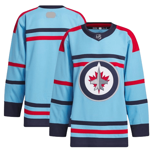 Winnipeg Jets Light Blue Anniversary Team Jersey