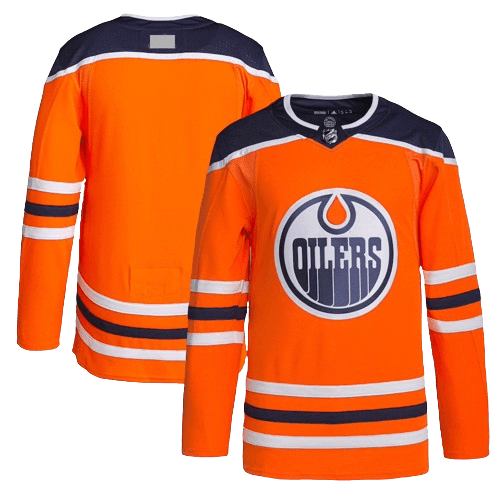 Edmonton Oilers Home Orange Team Jersey