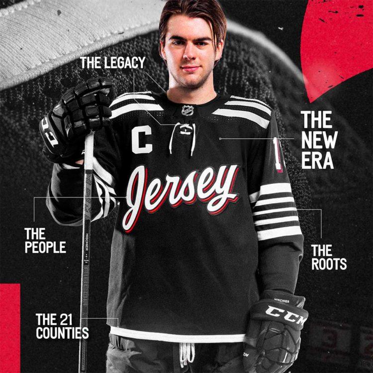 New Jersey Devils Black Third Team Jersey