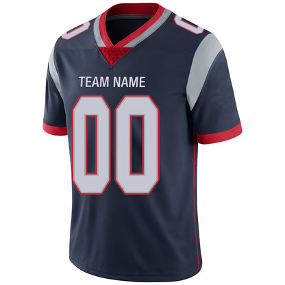 Custom New England Patriots Stitched American Football Jerseys Personalize Birthday Gifts Navy Jersey