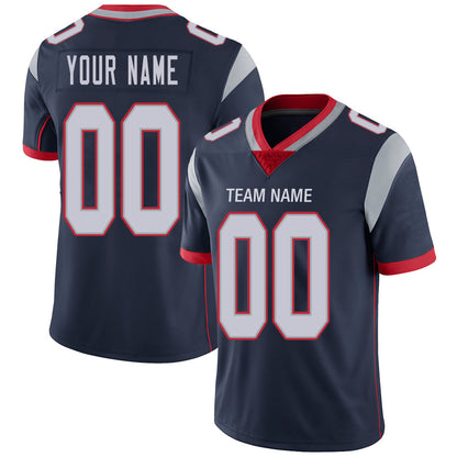 Custom New England Patriots Stitched American Football Jerseys Personalize Birthday Gifts Navy Jersey