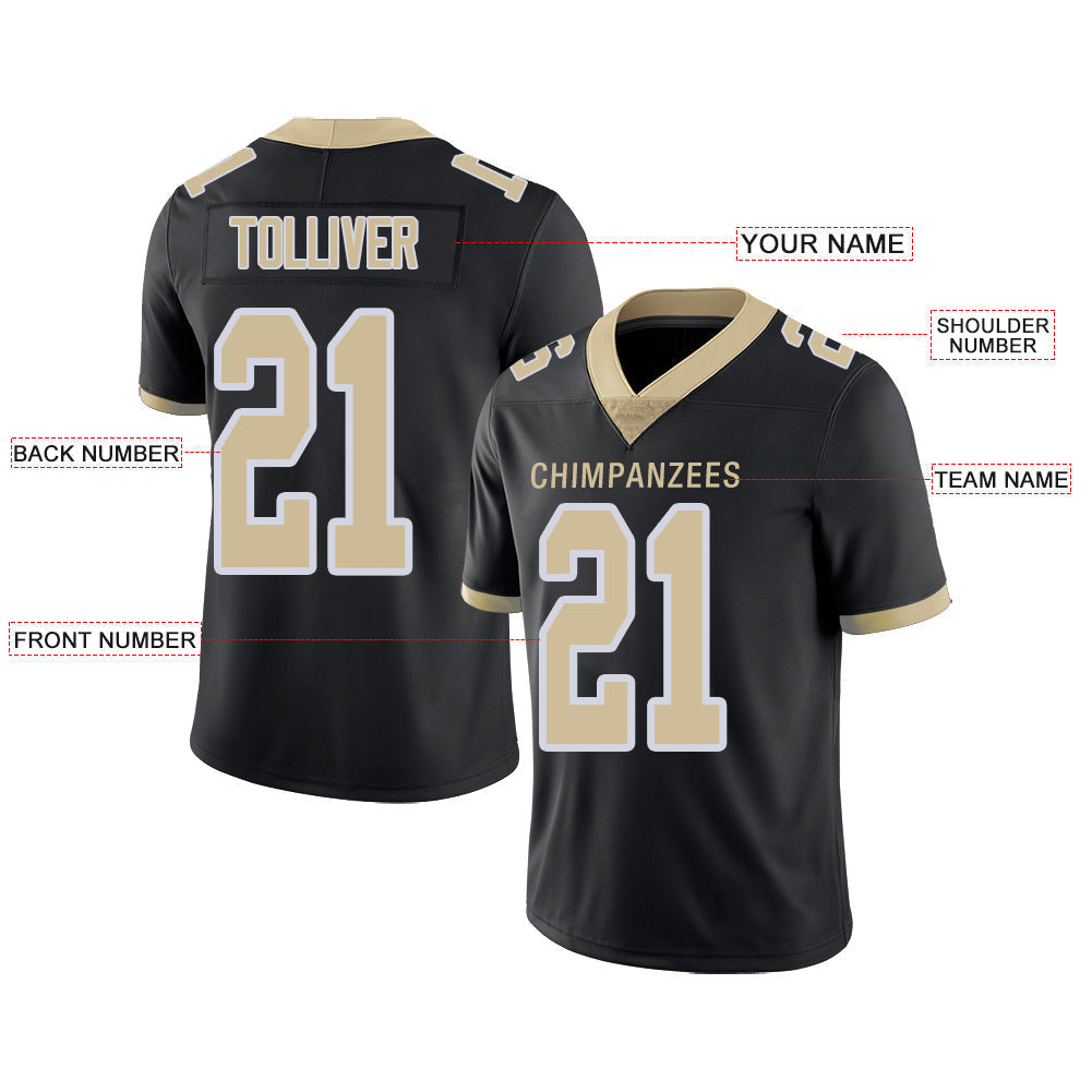 Custom NY.Giants Stitched American Football Jerseys Personalize Birthday Gifts Black Jersey