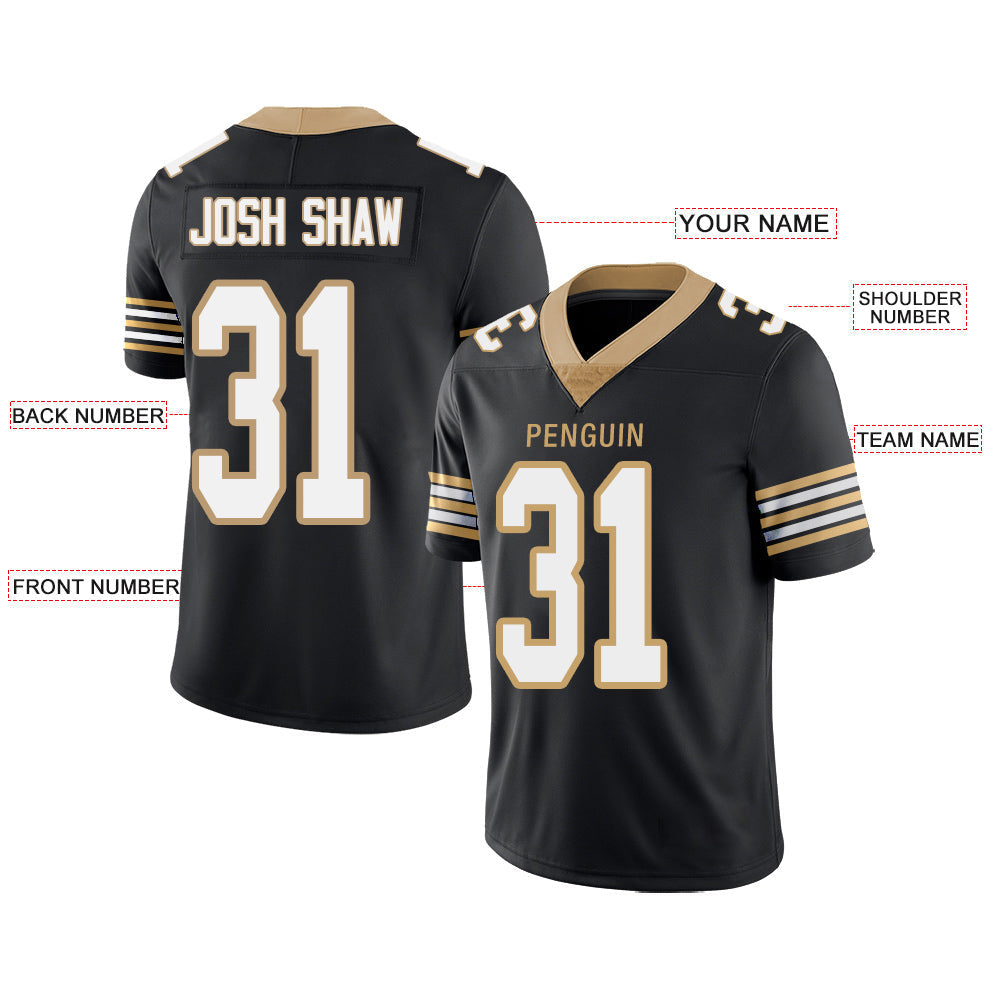 Custom NY.Giants Stitched American Football Jerseys Personalize Birthday Gifts Black Jersey