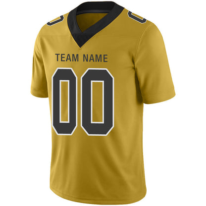 Custom NY.Giants Stitched American Football Jerseys Personalize Birthday Gifts Gold Jersey