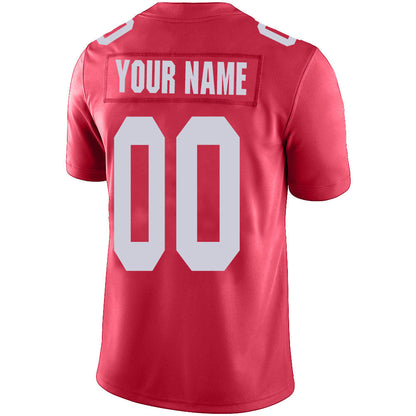 Custom New York Jets Stitched American Football Jerseys Personalize Birthday Gifts Red Jersey