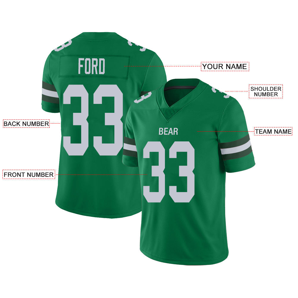 Custom New York Jets Stitched American Football Jerseys Personalize Birthday Gifts Green Jersey