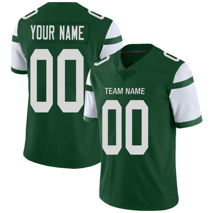 Custom New York Jets Stitched American Football Jerseys Personalize Birthday Gifts Green Jersey