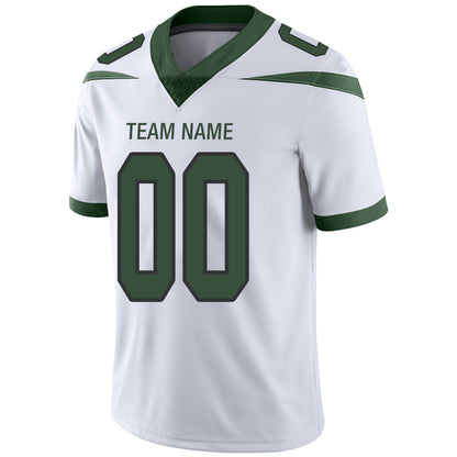 Custom New York Jets Stitched American Football Jerseys Personalize Birthday Gifts White Jersey