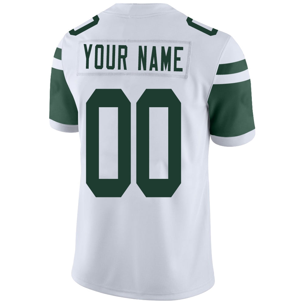 Custom New York Jets Stitched American Football Jerseys Personalize Birthday Gifts White Jersey