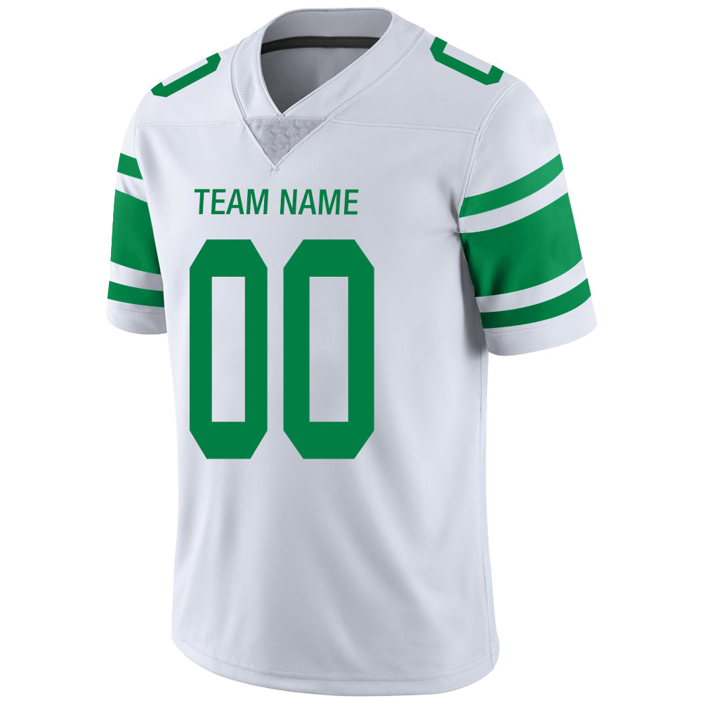 Custom New York Jets Stitched American Football Jerseys Personalize Birthday Gifts White Jersey