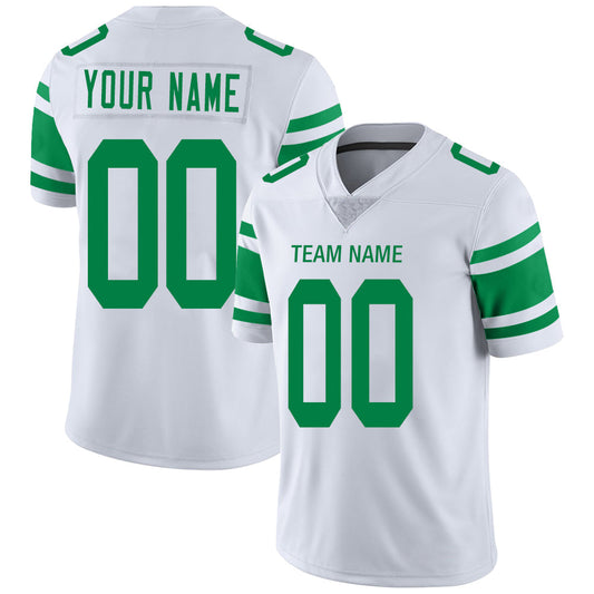 Custom New York Jets Stitched American Football Jerseys Personalize Birthday Gifts White Jersey