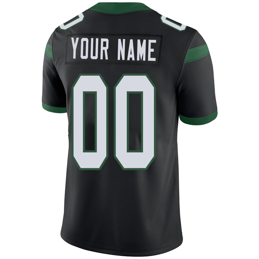 Custom New York Jets Stitched American Football Jerseys Personalize Birthday Gifts Black Jersey