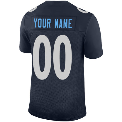 Custom New York Jets Stitched American Football Jerseys Personalize Birthday Gifts Navy Jersey