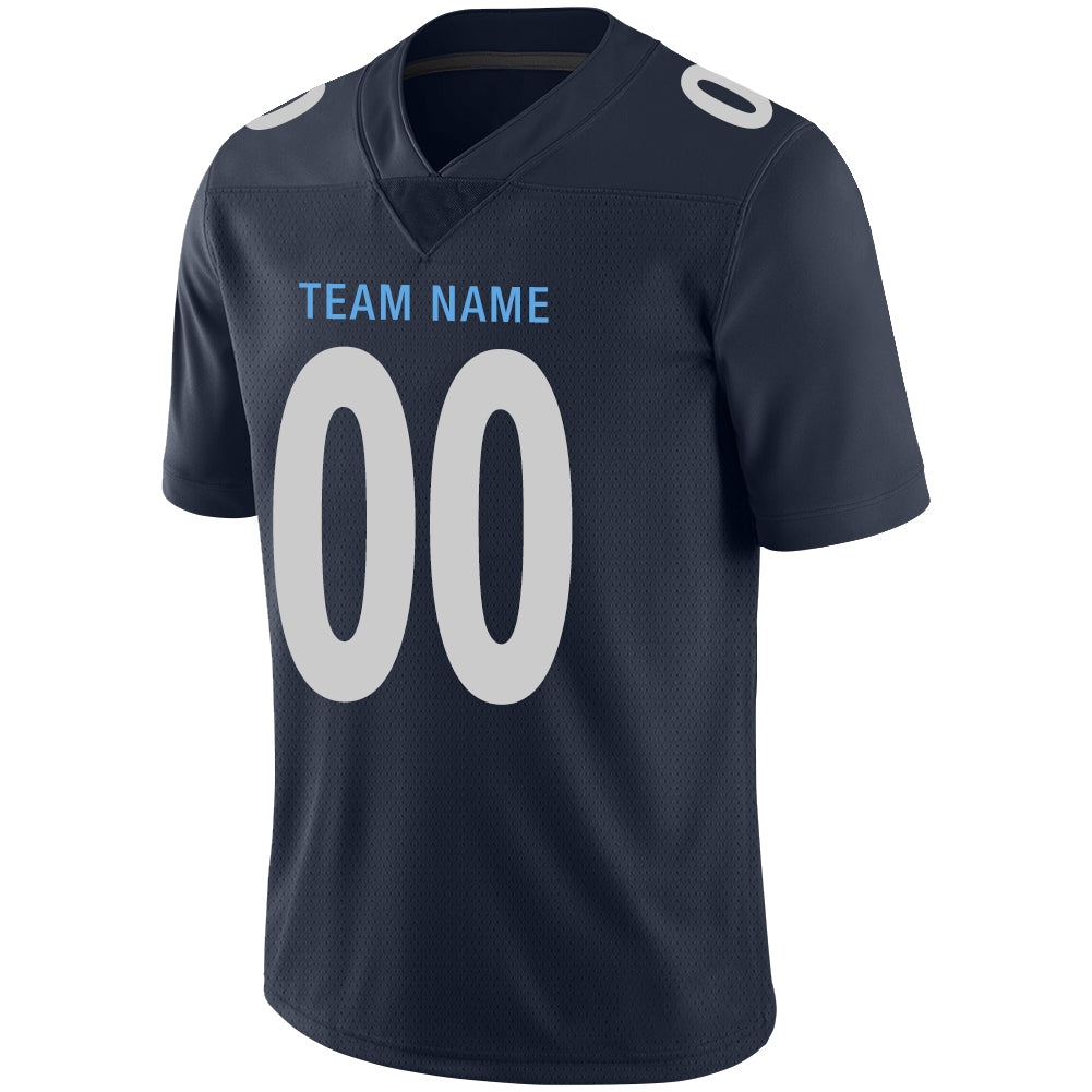 Custom New York Jets Stitched American Football Jerseys Personalize Birthday Gifts Navy Jersey