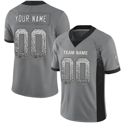 Custom L.Raiders Stitched American Football Jerseys Personalize Birthday Gifts Grey Jersey