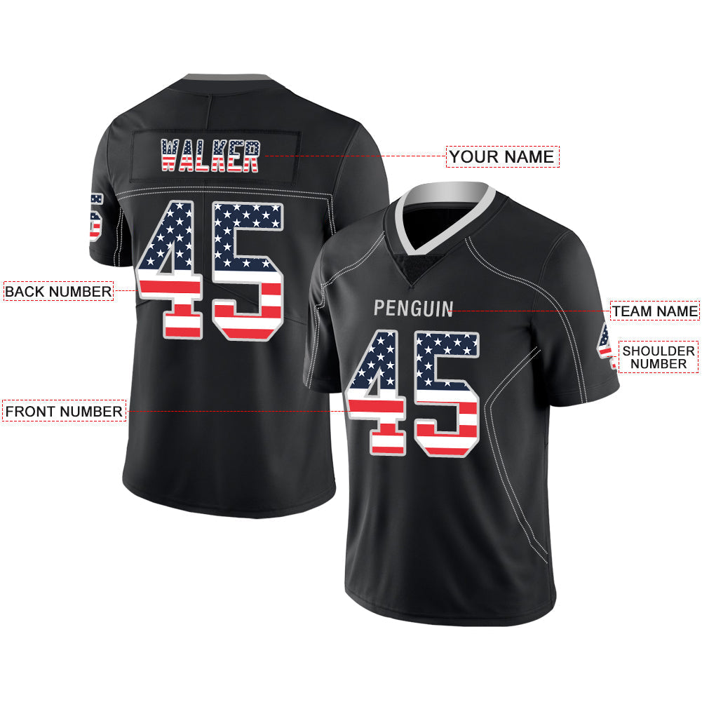 Custom L.Raiders Stitched American Football Jerseys Personalize Birthday Gifts Black Jersey