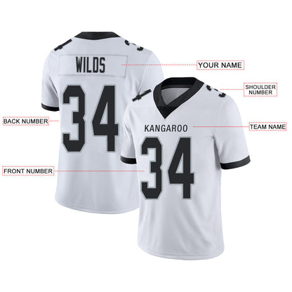 Custom L.Raiders Stitched American Football Jerseys Personalize Birthday Gifts White Jersey