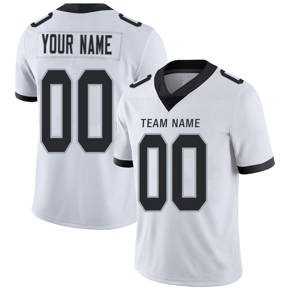 Custom L.Raiders Stitched American Football Jerseys Personalize Birthday Gifts White Jersey