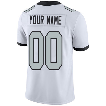 Custom L.Raiders Stitched American Football Jerseys Personalize Birthday Gifts White Jersey