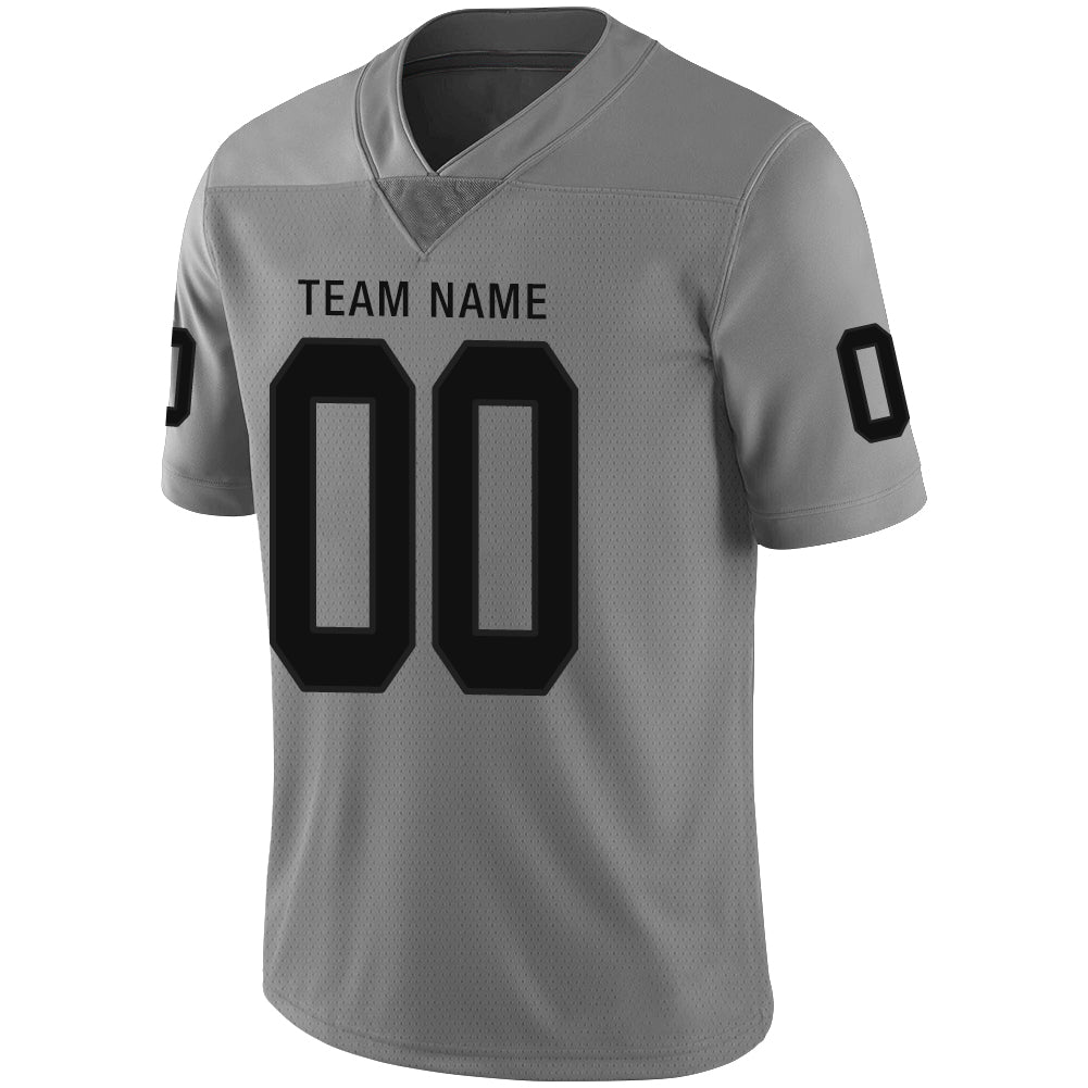 Custom L.Raiders Stitched American Football Jerseys Personalize Birthday Gifts Grey Jersey