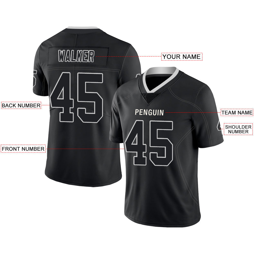 Custom L.Raiders Stitched American Football Jerseys Personalize Birthday Gifts Black Jersey