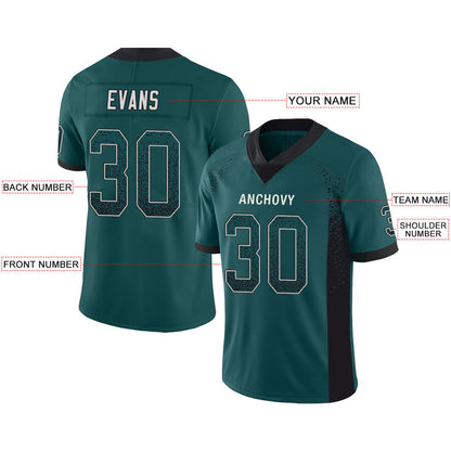 Custom Philadelphia Eagles Stitched American Football Jerseys Personalize Birthday Gifts Green Jersey