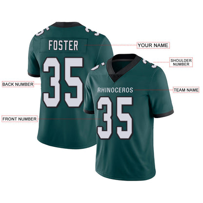 Custom Philadelphia Eagles Stitched American Football Jerseys Personalize Birthday Gifts Green Jersey