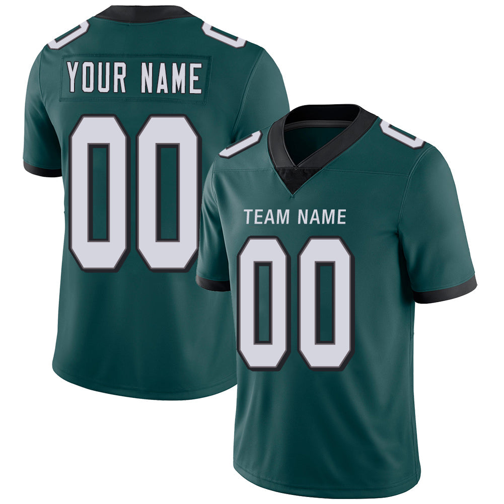 Custom Philadelphia Eagles Stitched American Football Jerseys Personalize Birthday Gifts Green Jersey