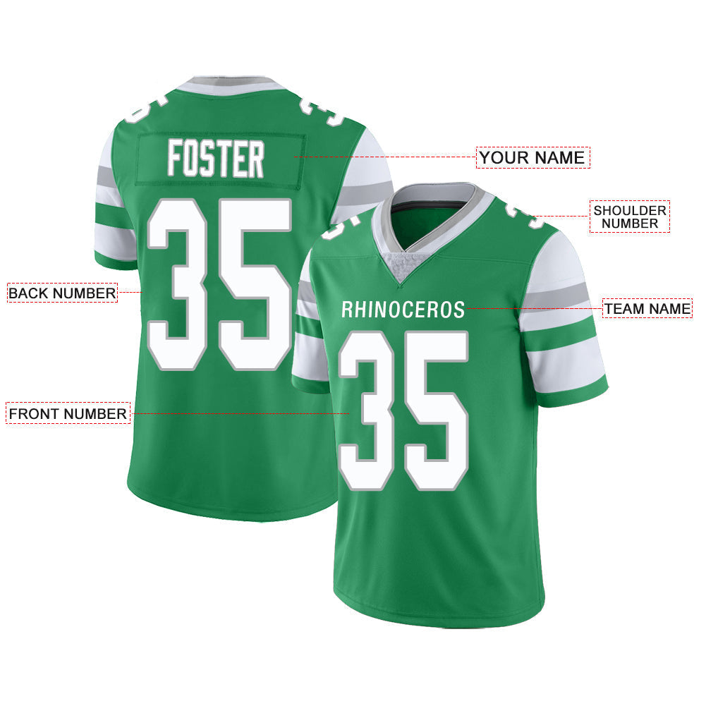 Custom New York Jets Stitched American Football Jerseys Personalize Birthday Gifts Green Jersey