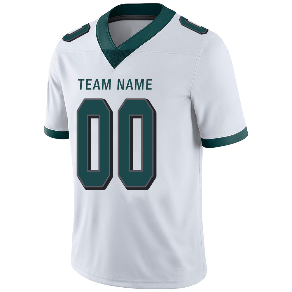 Custom Philadelphia Eagles Stitched American Football Jerseys Personalize Birthday Gifts White Jersey