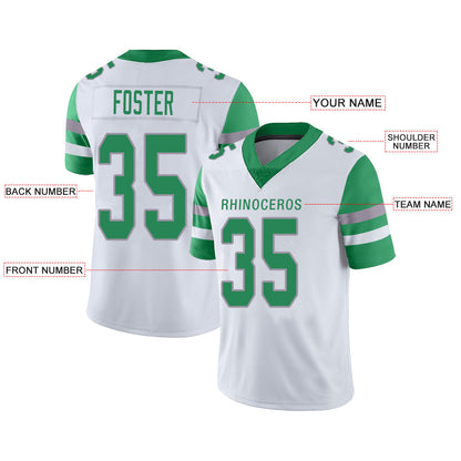 Custom Philadelphia Eagles Stitched American Football Jerseys Personalize Birthday Gifts White Jersey