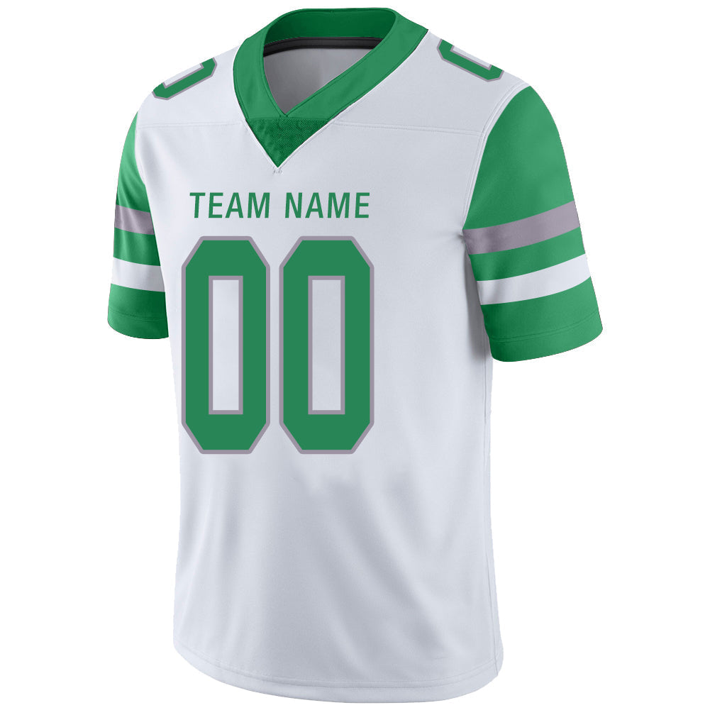 Custom Philadelphia Eagles Stitched American Football Jerseys Personalize Birthday Gifts White Jersey