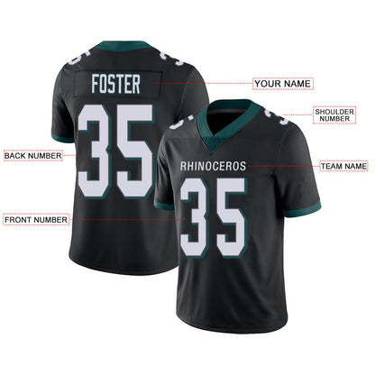 Custom Philadelphia Eagles Stitched American Football Jerseys Personalize Birthday Gifts Black Jersey